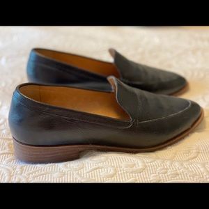 Madewell black leather loafer